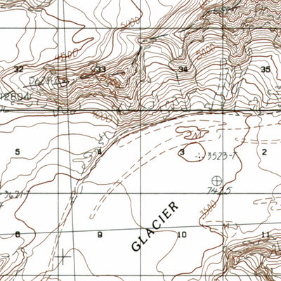 AK-BERING GLACIER C8: Authoritative US Topos 1985