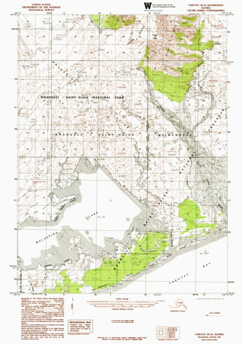 AK-YAKUTAT D6: Authoritative US Topos 1985