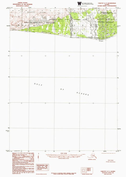 AK-YAKUTAT C7: Authoritative US Topos 1985