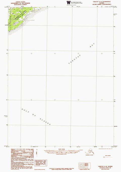 AK-YAKUTAT C6: Authoritative US Topos 1985