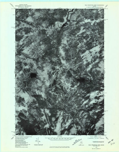 Bald Mountain Pond, ME (1977, 24000-Scale) Preview 1