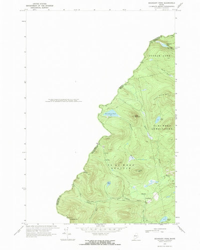 Boundary Pond, ME (1970, 24000-Scale) Preview 1