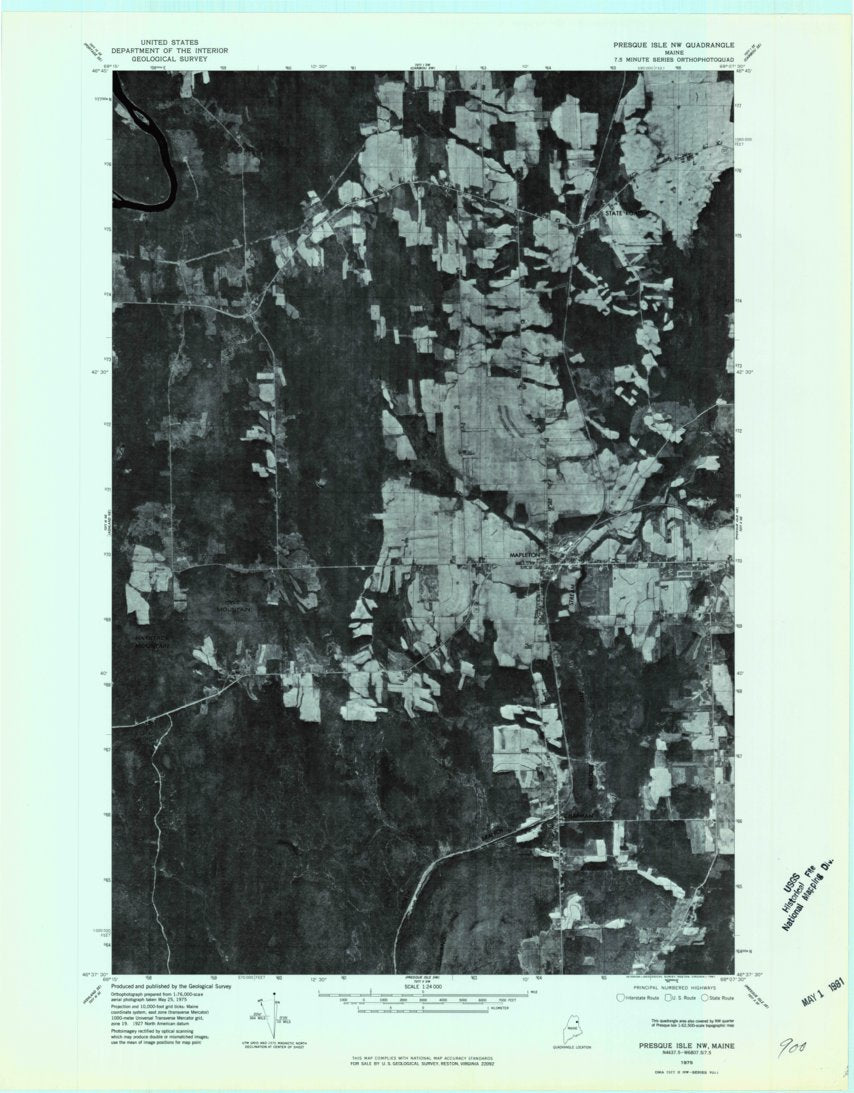 Mapleton, ME (1975, 24000-Scale) Map by United States Geological Survey ...