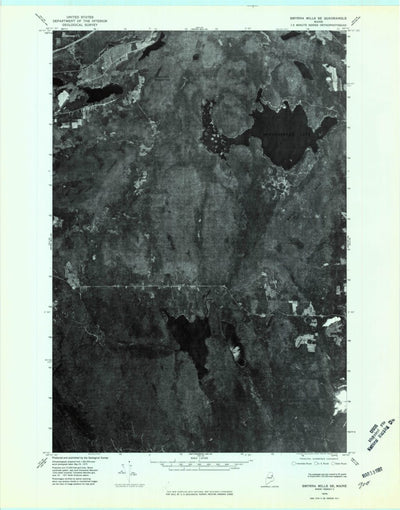 Meduxnekeag Lake, ME (1975, 24000-Scale) Preview 1