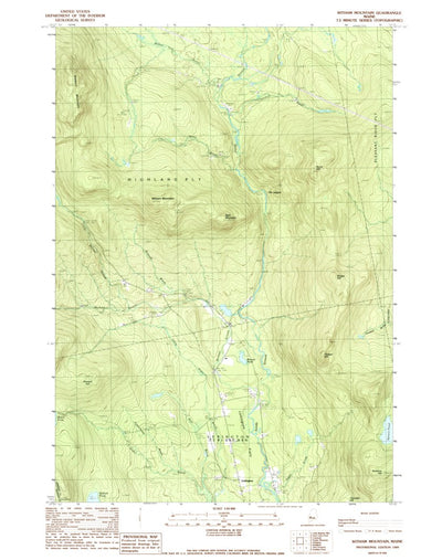 Witham Mountain, ME (1989, 24000-Scale) Preview 1