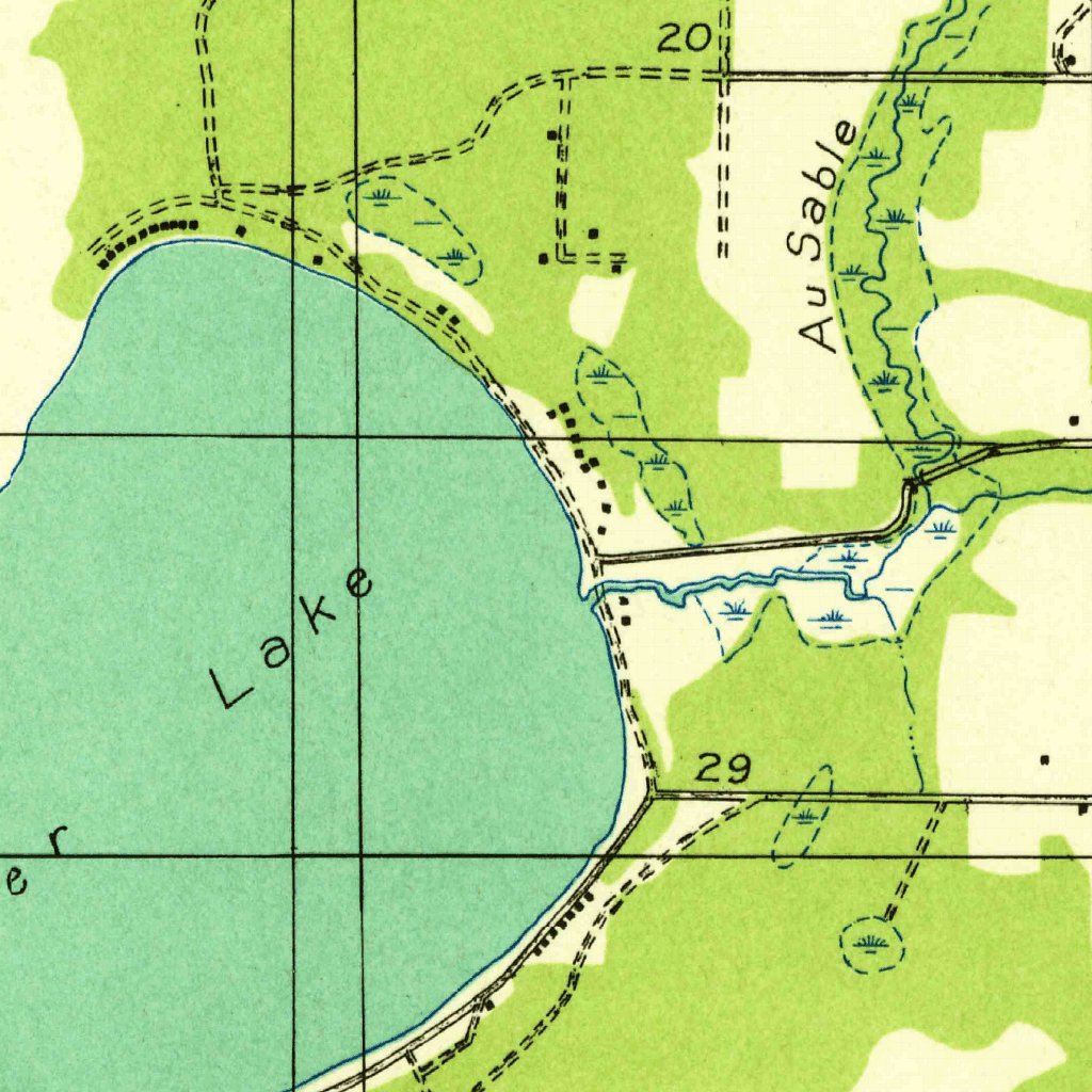 Map Mears Mears, MI (1931, 31680-Scale) Map by United States Geological Survey ...