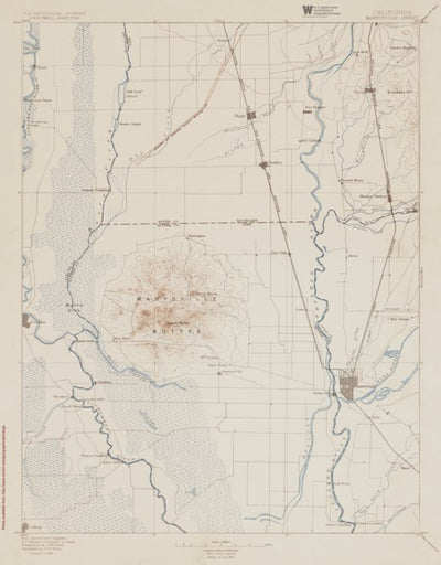 CA-MARYSVILLE: Authoritative US Topos Historic 1895