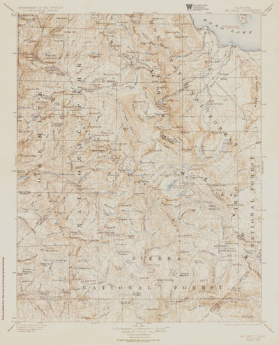 CA-MT LYELL: Authoritative US Topos Historic 1901