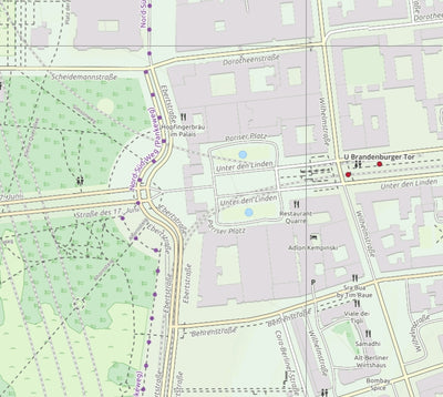 Berlin Tourist Street Map