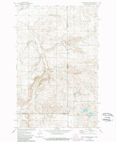 Brush Mountain, MT-ND (1974, 24000-Scale) Preview 1