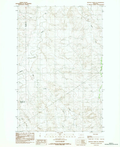 Buffalo Creek SE, MT (1983, 24000-Scale) Preview 1