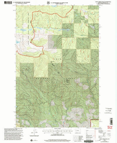 Gold Creek Peak, MT (1999, 24000-Scale) Preview 1