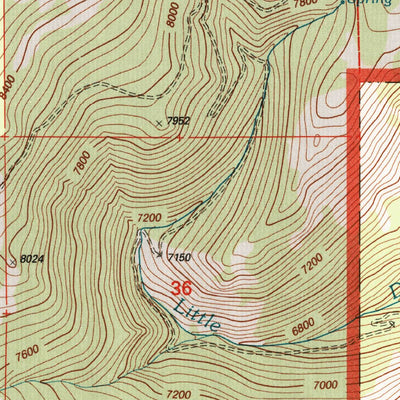 Lewis Creek, MT (2000, 24000-Scale) Preview 3