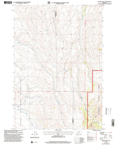 Swamp Creek, MT (1997, 24000-Scale) Preview 1
