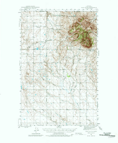 West Butte, MT (1945, 62500-Scale) Preview 1
