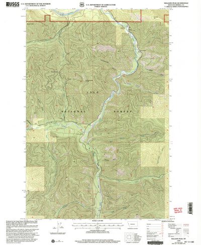 Williams Peak, MT (1999, 24000-Scale) Preview 1