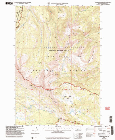 Upper Tepee Basin, MT (2000, 24000-Scale) Preview 1