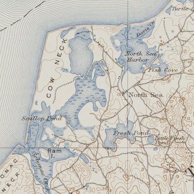 NY-SAG HARBOR: Authoritative US Topos Historic 1904