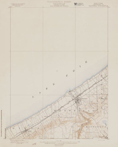 NY-WESTFIELD: Authoritative US Topos Historic 1899