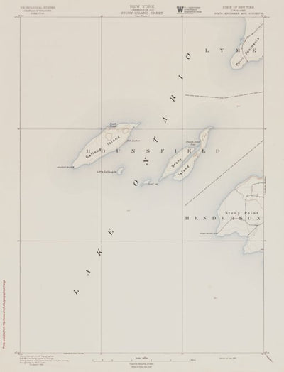 NY-STONY ISLAND: Authoritative US Topos Historic 1895