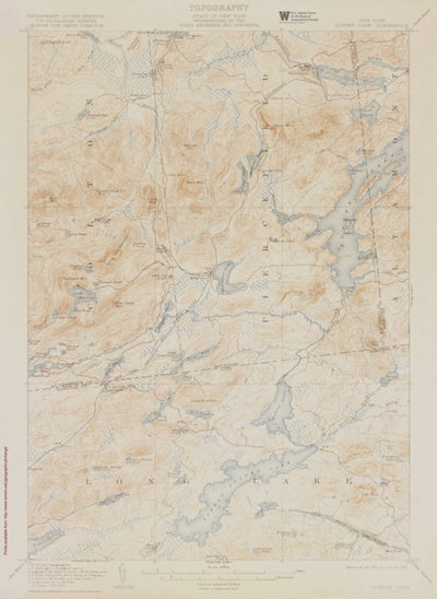 NY-TUPPER LAKE: Authoritative US Topos Historic 1907