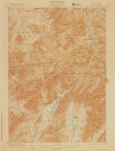 NY-MT MARCY: Authoritative US Topos Historic 1902