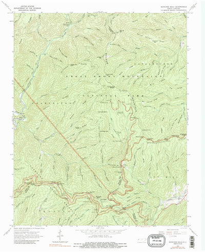 Bunches Bald, NC (1964, 24000-Scale) Preview 1