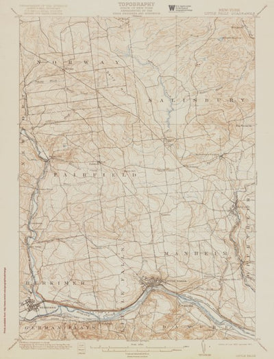 NY-LITTLE FALLS: Authoritative US Topos Historic 1903