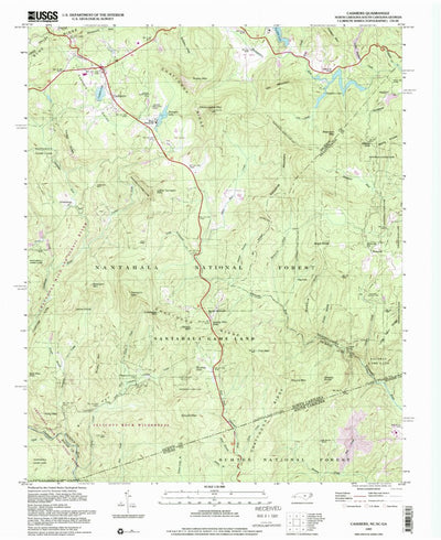 Cashiers, NC-SC-GA (1997, 24000-Scale) Preview 1