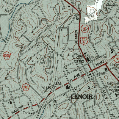 Lenoir, NC (1994, 24000-Scale) Preview 3