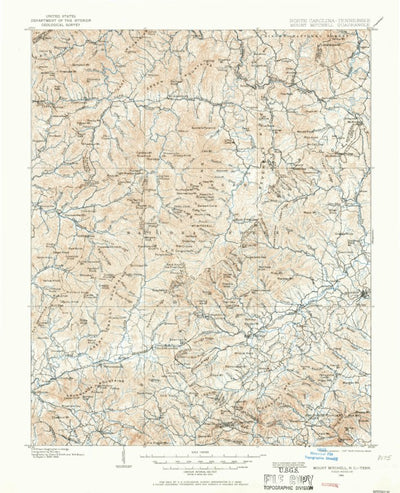 Mount Mitchell, NC-TN (1900, 125000-Scale) Preview 1