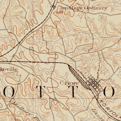 VA-FARMVILLE: Authoritative US Topos Historic 1893