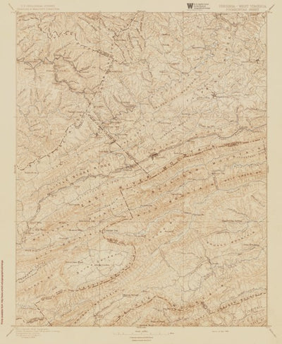 VA-WV-POCAHONTAS: Authoritative US Topos Historic 1895