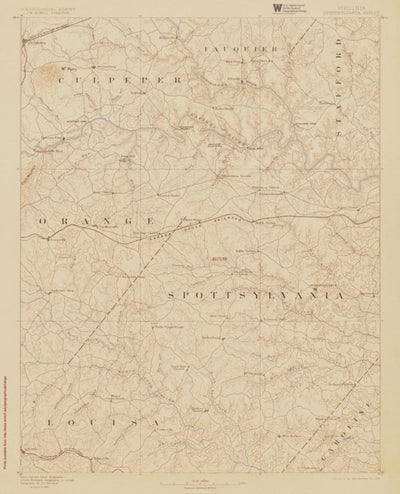 VA-SPOTTSYLVANIA: Authoritative US Topos Historic 1892
