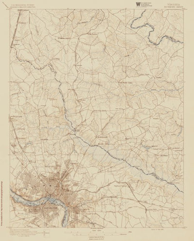 VA-RICHMOND: Authoritative US Topos Historic 1895