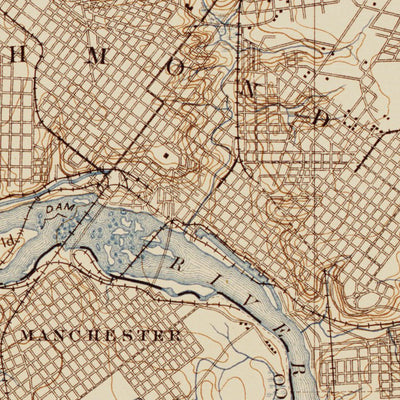 VA-RICHMOND: Authoritative US Topos Historic 1895