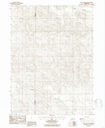 Cody Lake SW, NE (1986, 24000-Scale) Preview 1