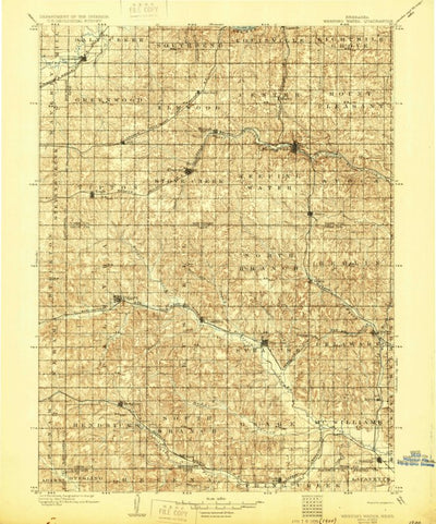 Weeping Water, NE (1929, 125000-Scale) Map by United States Geological ...