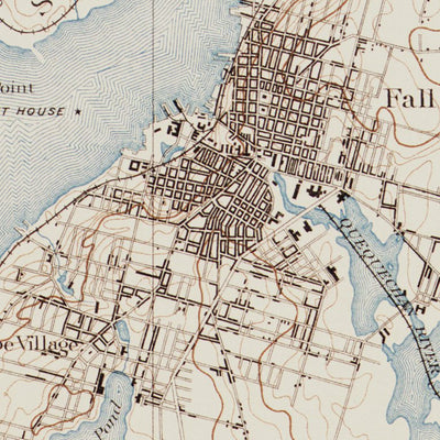 MA-RI-FALL RIVER: Authoritative US Topos Historic 1893