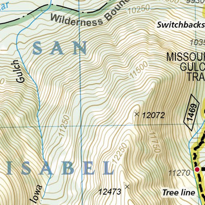 1302 Colorado 14ers North Map 13