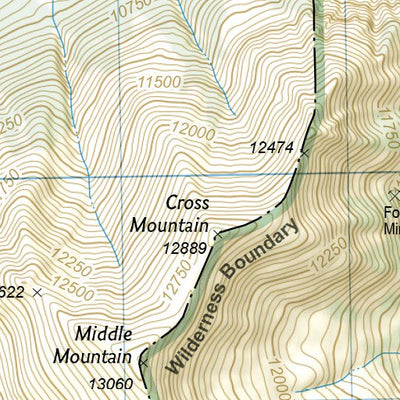1302 Colorado 14ers North Map 12
