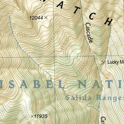 1302 Colorado 14ers North Map 16