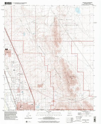 Anthony, NM-TX (1996, 24000-Scale) Preview 1