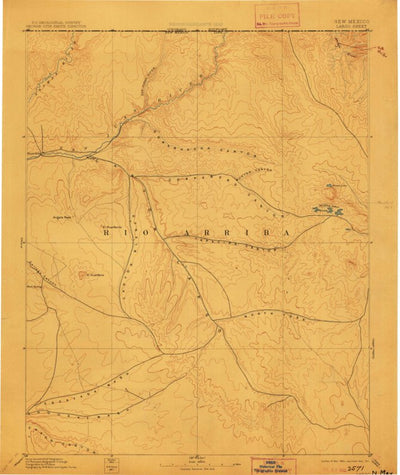 Aztec W, NM-CO (1895, 250000-Scale) Preview 1