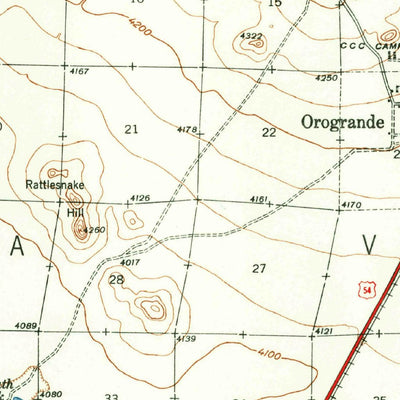 Orogrande, NM (1940, 62500-Scale) Preview 2