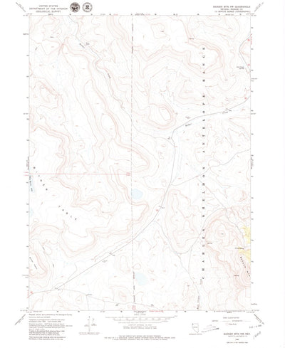 Badger Mountain NW, NV (1966, 24000-Scale) Preview 1