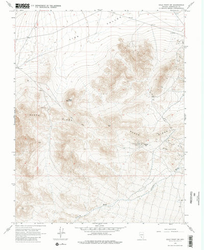 Gold Point SW, NV (1968, 24000-Scale) Preview 1