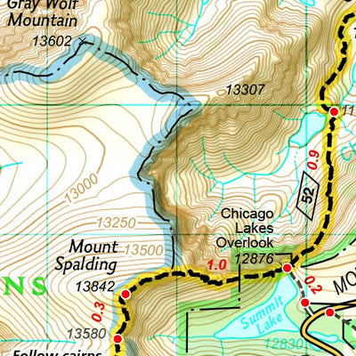 1302 Colorado 14ers North Map 02