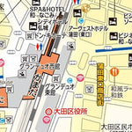 大田区観光ガイドマップ （蒲田拡大図）
