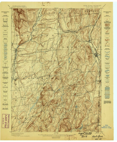 Fort Ann, NY-VT (1898, 62500-Scale) Preview 1